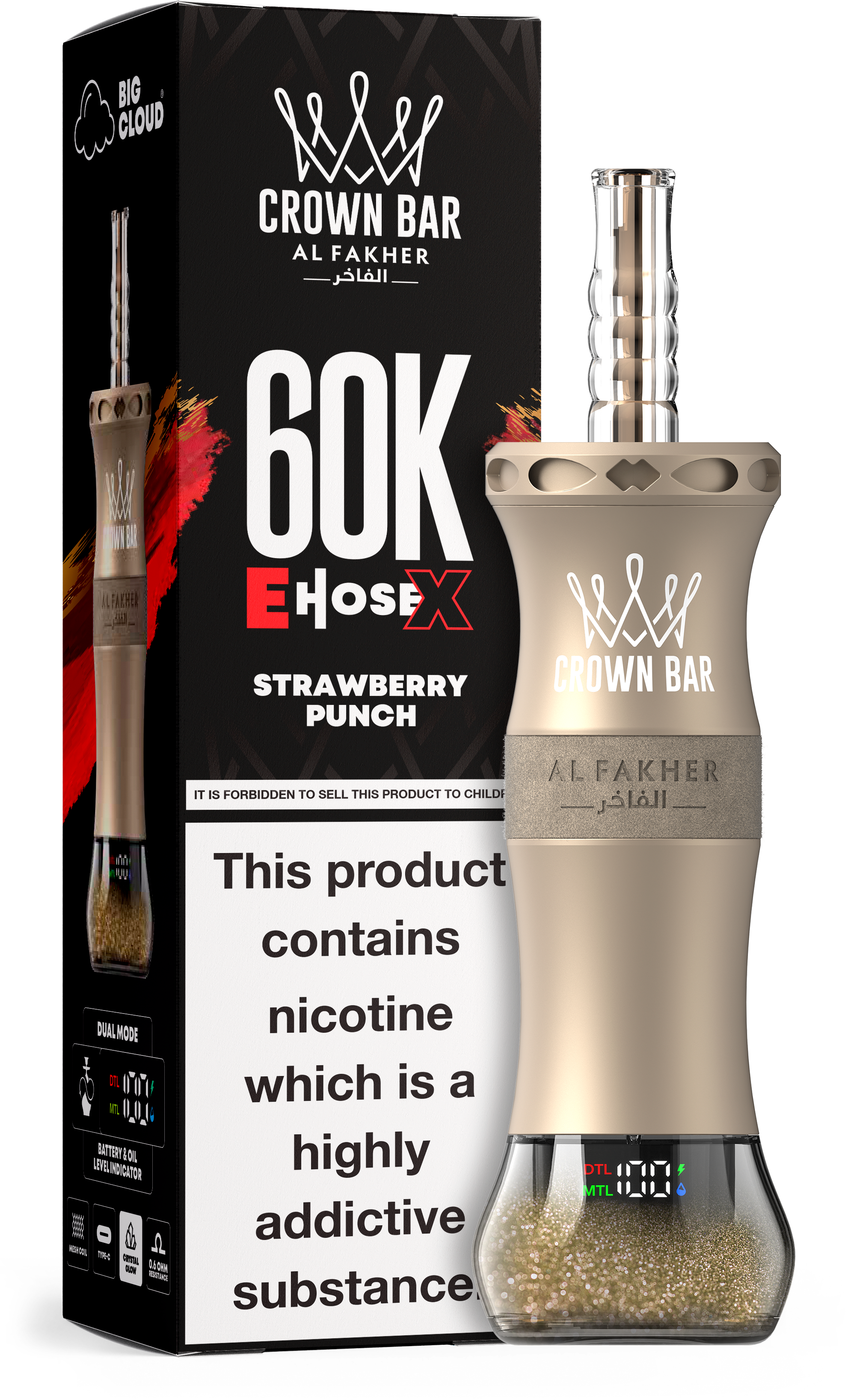 Al Fakher Crown Bar 60K E Hose X vs 8K Crystal V2 – Vergleich 2026 | bigpuff.shop