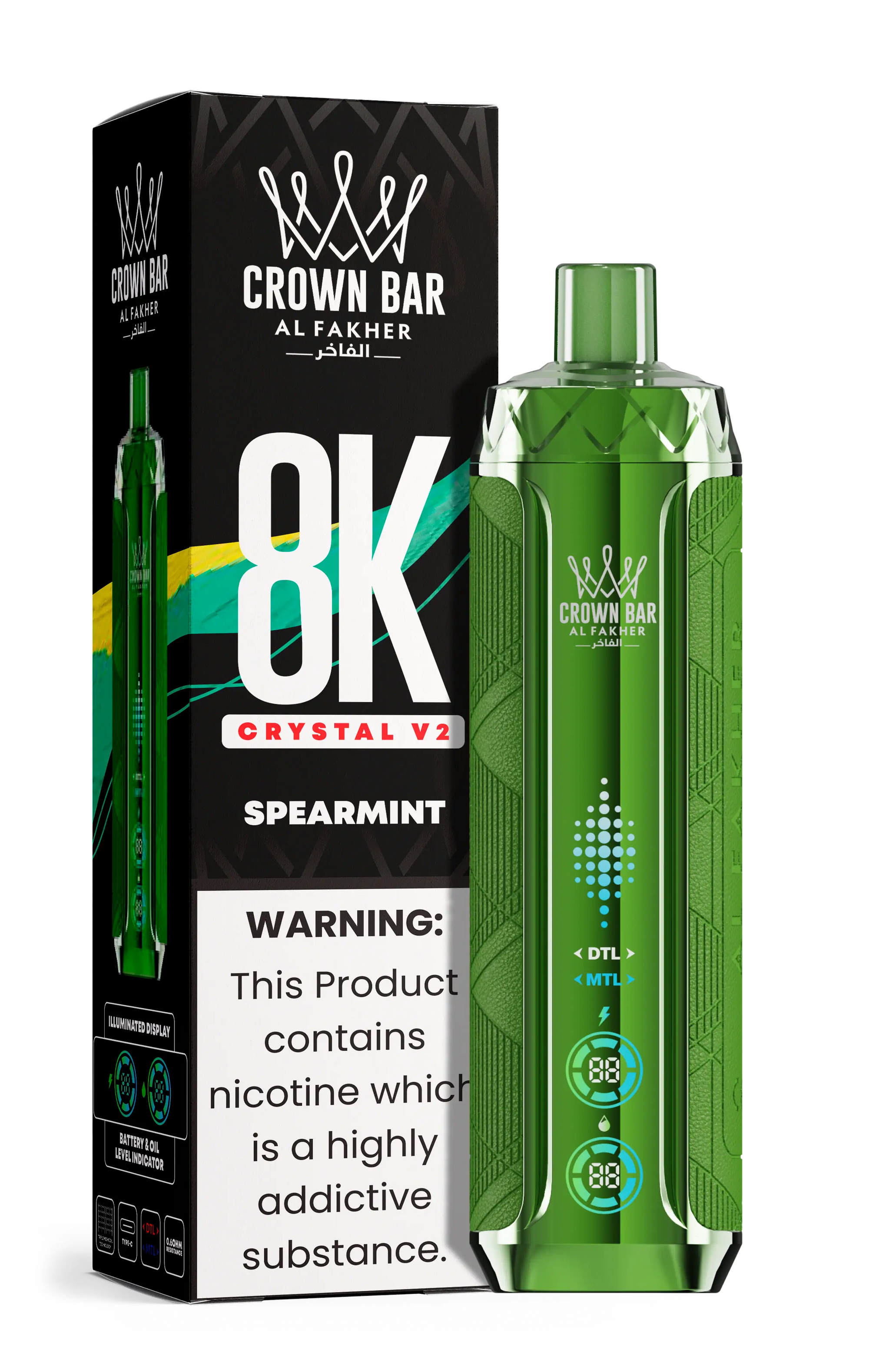 Al Fakher Crystal V2 vs Crystal V1 Vergleich – Al Fakher Crystal V2 8000 8K Puffs bigpuff.shop
