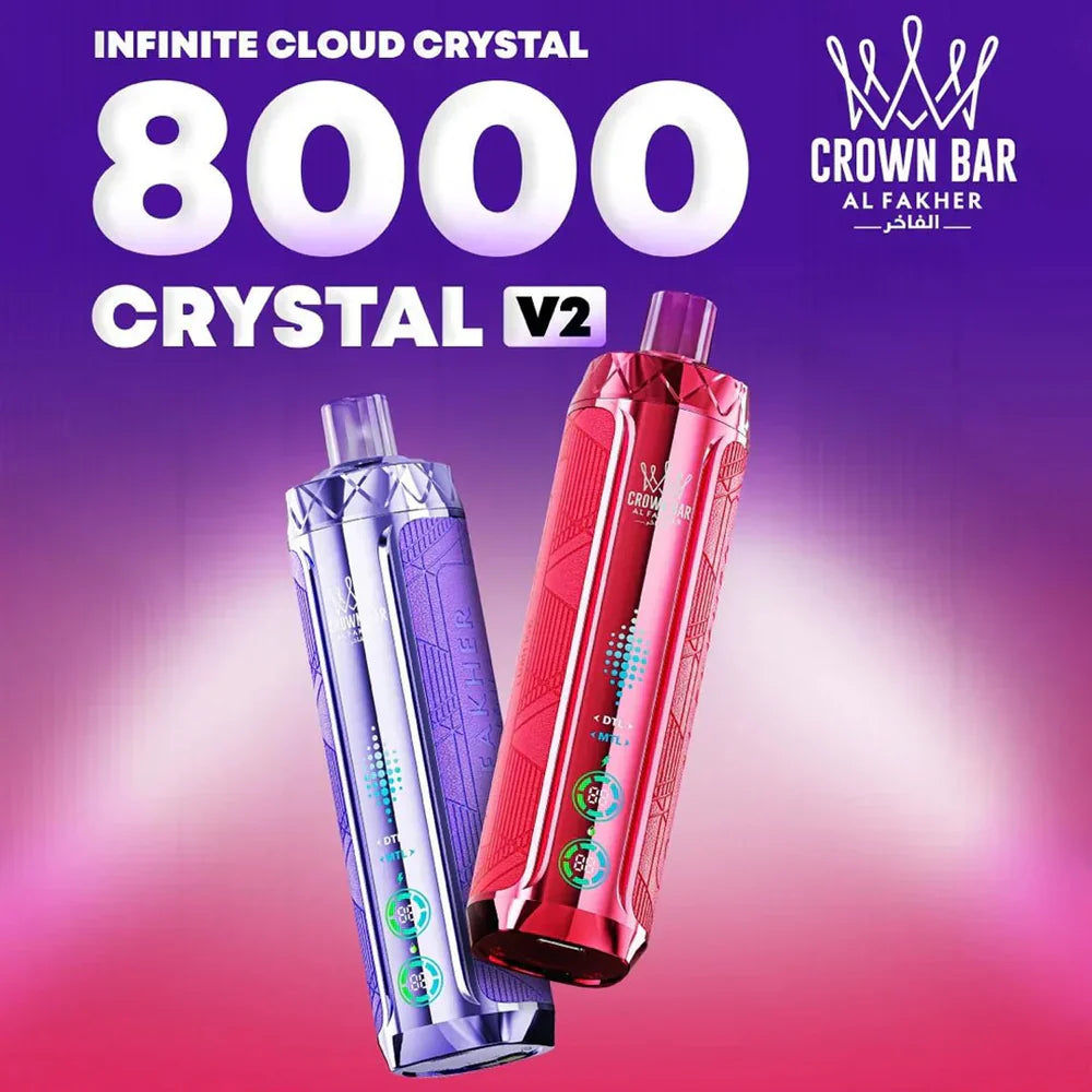 Al Fakher Crown Bar Crystal V2 8000 kaufen – 8K Puffs Einweg Vape Deutschland
