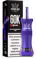 close-up view of blackcurrant ice vape
