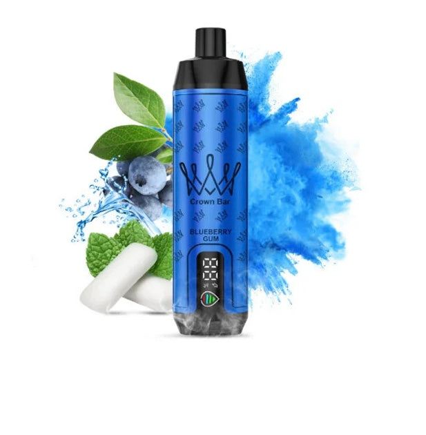 close-up view Al Fakher Crown Bar 15000 Pro Max Blueberry Gum