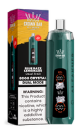close-up view Al Fakher Crown Bar Vape 30K Hypermax Blue Razz Lemonade flavor