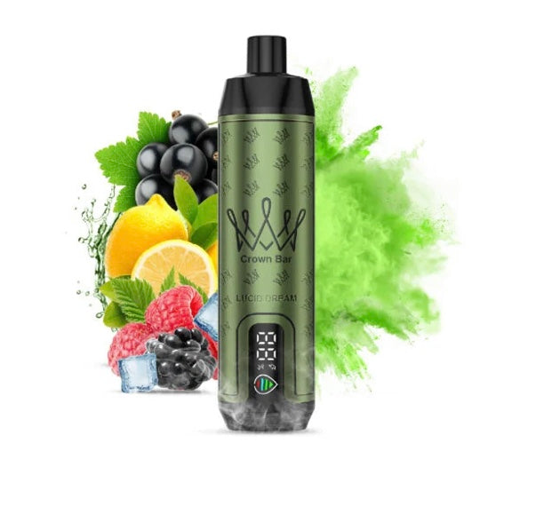 close-up view Al Fakher Crown Bar 15000 Pro Max Lucid Dream