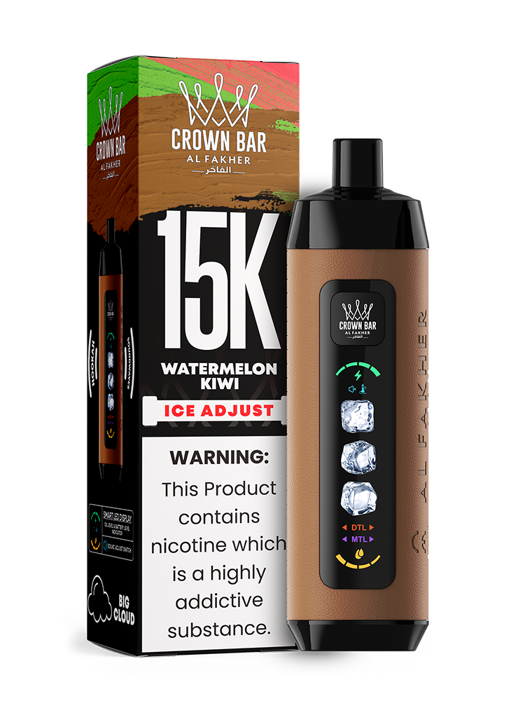 Al Fakher Crown Bar 15K Ice Adjust Watermelon Kiwi – Einweg Vape kaufen Deutschland