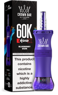 Al Fakher Crown Bar E Hose X 60K Blueberry Gum – Mini Hookah kaufen