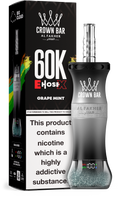 Al Fakher Crown Bar E Hose X 60K Grape Mint – Mini Hookah kaufen