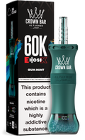 Al Fakher Crown Bar E Hose X 60K Gum Mint – Mini Hookah kaufen Deutschland
