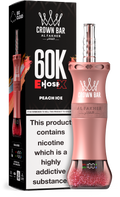 Al Fakher Crown Bar E Hose X 60K Peach Ice – E-Shisha kaufen Deutschland