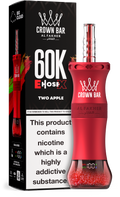 Al Fakher Crown Bar E Hose X 60K Two Apple – Mini Hookah kaufen Deutschland