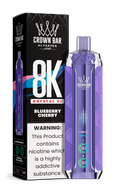 Al Fakher Crown Bar 8K Crystal V2 Blueberry Cherry kaufen – 8000 Züge Einweg Vape | bigpuff.shop