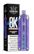 Al Fakher Crown Bar 8K Crystal V2 Blueberry Gum kaufen – 8000 Puffs Einweg Vape | bigpuff.shop