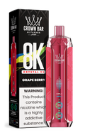 Al Fakher Crown Bar 8K Crystal V2 Grape Berry kaufen – 8000 Züge Einweg Vape | bigpuff.shop