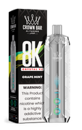 Al Fakher Crown Bar 8K Crystal V2 Grape Mint kaufen – 8000 Züge Einweg Vape | bigpuff.shop