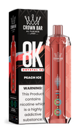 Al Fakher Crown Bar 8K Crystal V2 Peach Ice kaufen – 8000 Züge Einweg Vape | bigpuff.shop