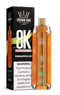 Al Fakher Crown Bar 8K Crystal V2 Pineapple Ice kaufen – 8000 Züge Einweg Vape | bigpuff.shop