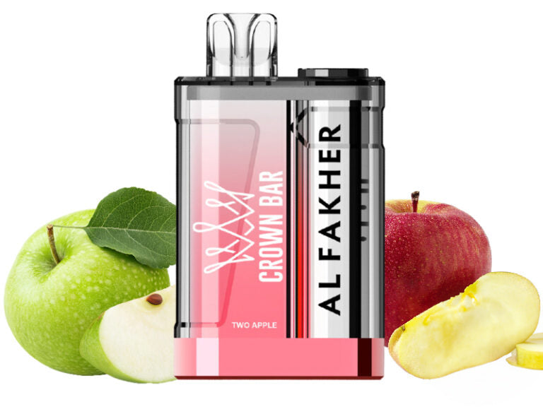Al Fakher Crown Bar 9000 Crystal Two Apple – Einweg Vape kaufen Deutschland